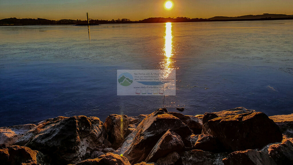 Förmitzspeicher Sonnenuntergang Winter | Impressionen rund um Hochfranken - Frankenwald - Fichtelgebirge - Realisiert mit Pictrs.com