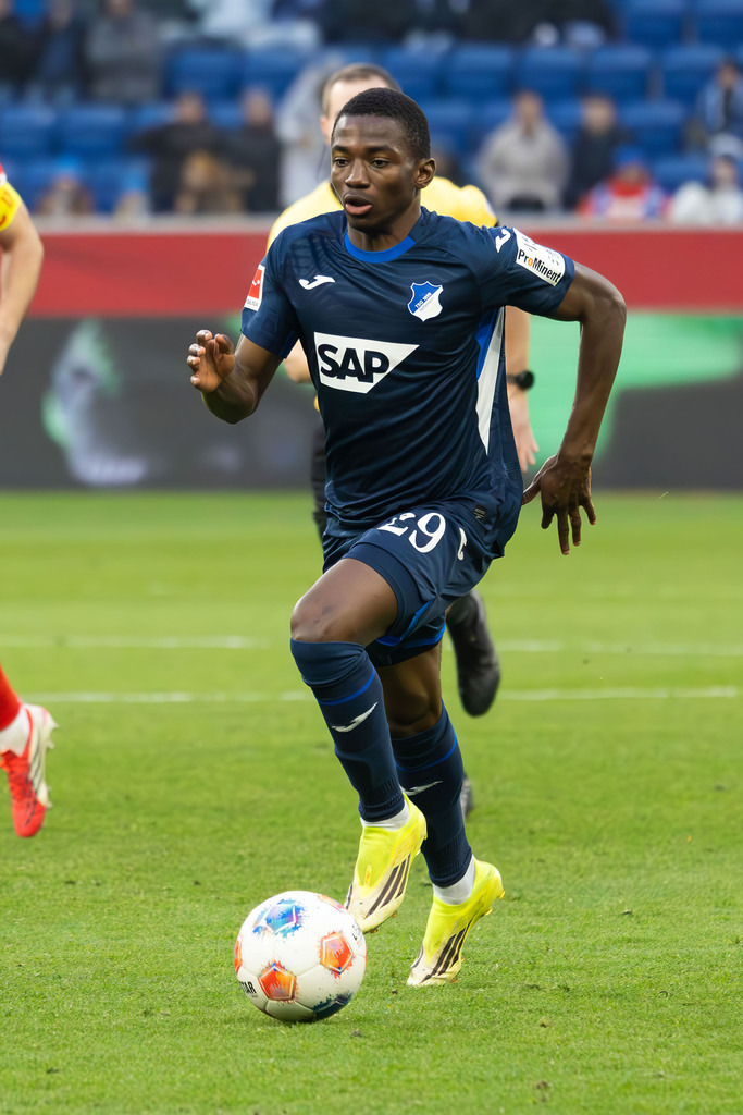 TSG Hoffenheim vs. Union Berlin (Sinsheim, Germany) | Sinsheim, Germany, 31. Jan. 2026: German Bundesliga, 2025/26 season, Matchday 20: TSG Hoffenheim vs. Union Berlin / Bazoumana Touré (29, Hoffenheim) - Realisiert mit Pictrs.com