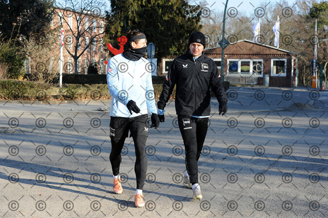 RGE_8485b | Hertha BSC, 2.Bundesliga, Herren, Training, Saison 2025/26, von li. Fabian Reese ( Hertha BSC ), Paul Seguin ( Hertha BSC ), Dienstag 20.01. 2026    Fotograf:   Ralf Gebhardt - Realisiert mit Pictrs.com