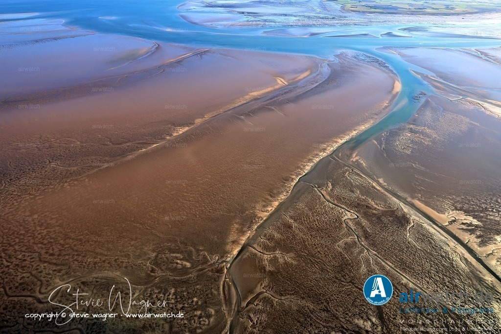 Fahrrinne und Priele - Hamburger Hallig - Pellworm - Hallig Gröde | Fahrrinne Hamburger Hallig, Pellworm