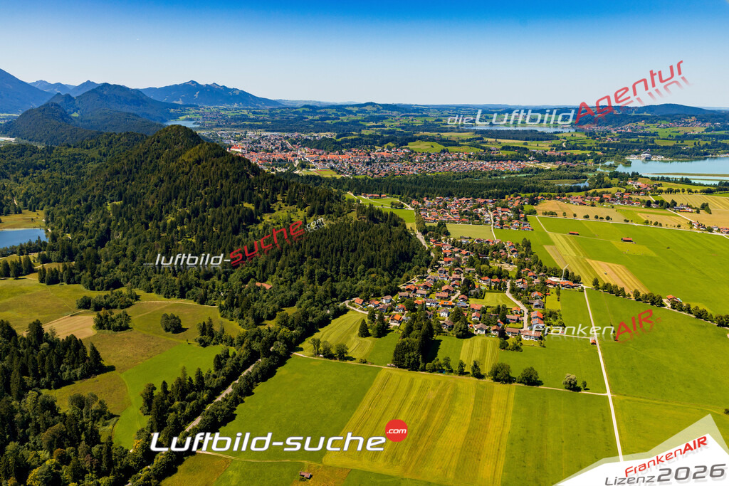 Alterschrofen Schwangau Bild- Das Luftbild wurde 2025 vom UL-Flugzeug heraus erstellt ( keine Drohne ) - Hochauflösende Luftaufnahme -Nicht vergleichbar mit Google Maps oder Satelittenbilder- Die Geschenkidee !Mit Lizenz und Bildrechte bestellbar