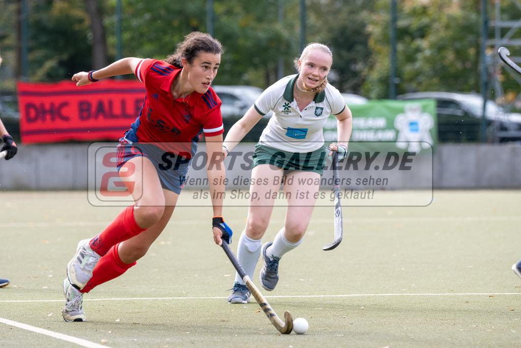SFE_20231022_0158 | Deutsche Meisterschaft Weibliche U16 Finale Uhlenhorst Mülheim - Düsseldorfer HC am 22.10.2023 in Köln (Düsseldorfer Hockeyclub 1905 e.V.), Photo: Stephan Fehrmann 2023 (Sports-Gallery)