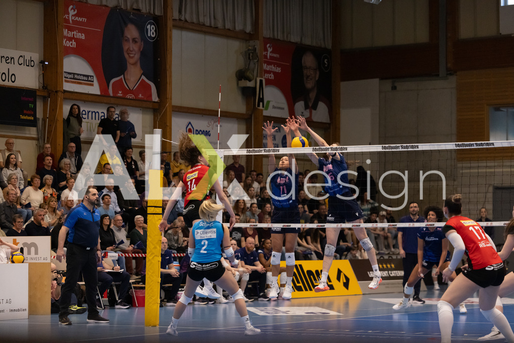 Volleyball I Frauen I Saison 2025-2026 I Volleyball NLA | Women I 1/2 Finals I  VC Kanti Schaffhausen - Sm'Aesch Pfeffingen I 22.03.2026 | 14 Josipa Marković (HR) (VC Kanti Schaffhausen) – Aussen - Realisiert mit Pictrs.com