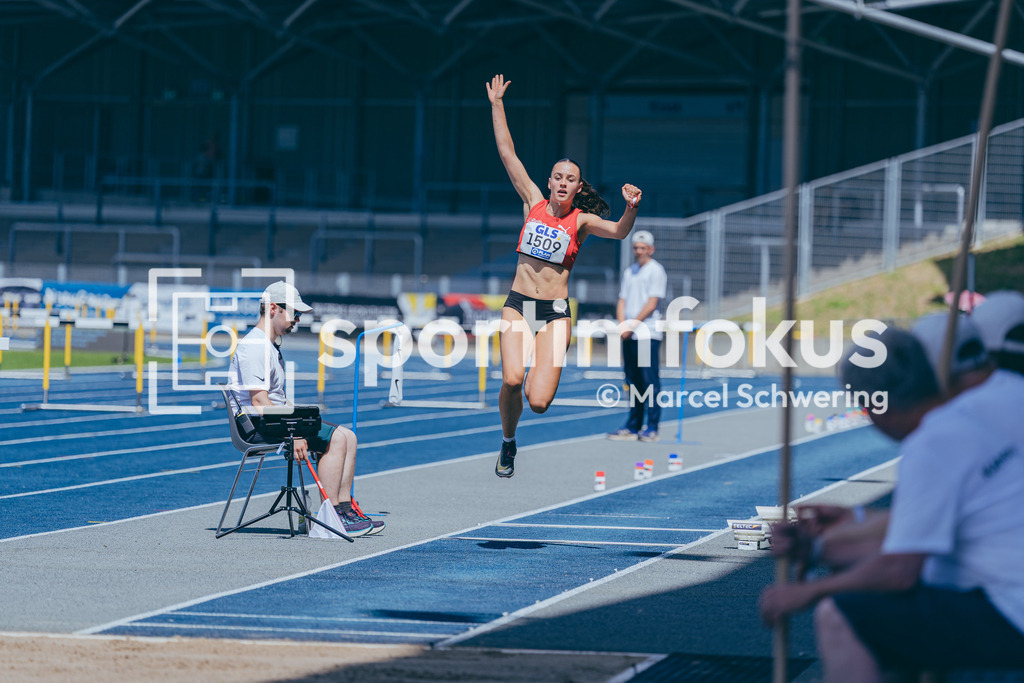 Deutsche Meisterschaften U20 / U16 2026 | Jenna Haudek, LG Brillux Münster, 1509, Dreisprung, Deutsche Meisterschaften der U20 &amp; U16 2026, Lohrheidestadion Bochum-Wattenscheid, 11.07.2026. Foto: Marcel Schwering / sportimfokus - Realisiert mit Pictrs.com