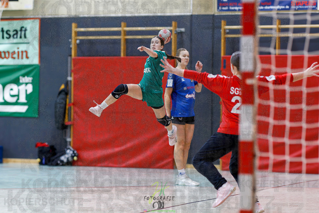 Jugenbundesliga wJB; HSG Kleenheim/Langgöns - SG Kappelwindeck/Steinbach | Jugenbundesliga wJB; HSG Kleenheim/Langgöns - SG Kappelwindeck/Steinbach am 23.11.2025 in Oberkleen (Weidig-Halle)Photo © 2025 - Jörg Heinrich - Realisiert mit Pictrs.com