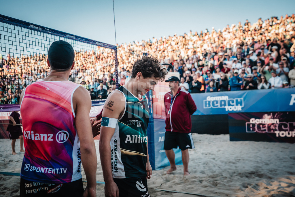 Beachvolleyball | Männer | Finale | Deutsche Meisterschaften 2025 Timmendorfer Strand | 07.09.2025 | Lui Wüst nach dem Spiel