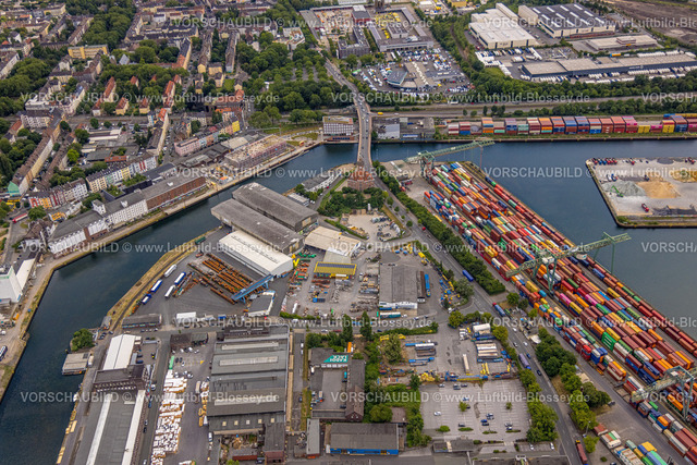 Dortmund230700327 | Luftbild, Baustelle an der Speicherstraße, Hafenpromenade, Hafen, Dortmund, Ruhrgebiet, Nordrhein-Westfalen, Deutschland