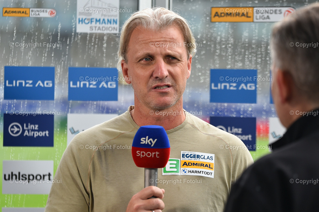 A_LUI_20230806_0009 | SPORT FUSSBALL ADMIRAL BUNDESLIGA  2023/24
FC BLAU WEIß LINZ VS TSV EGGER GLAS HARTBERG
IM BILD: Markus Schopp (TSV Hartberg)
FOTO:FOTOLUI/UW