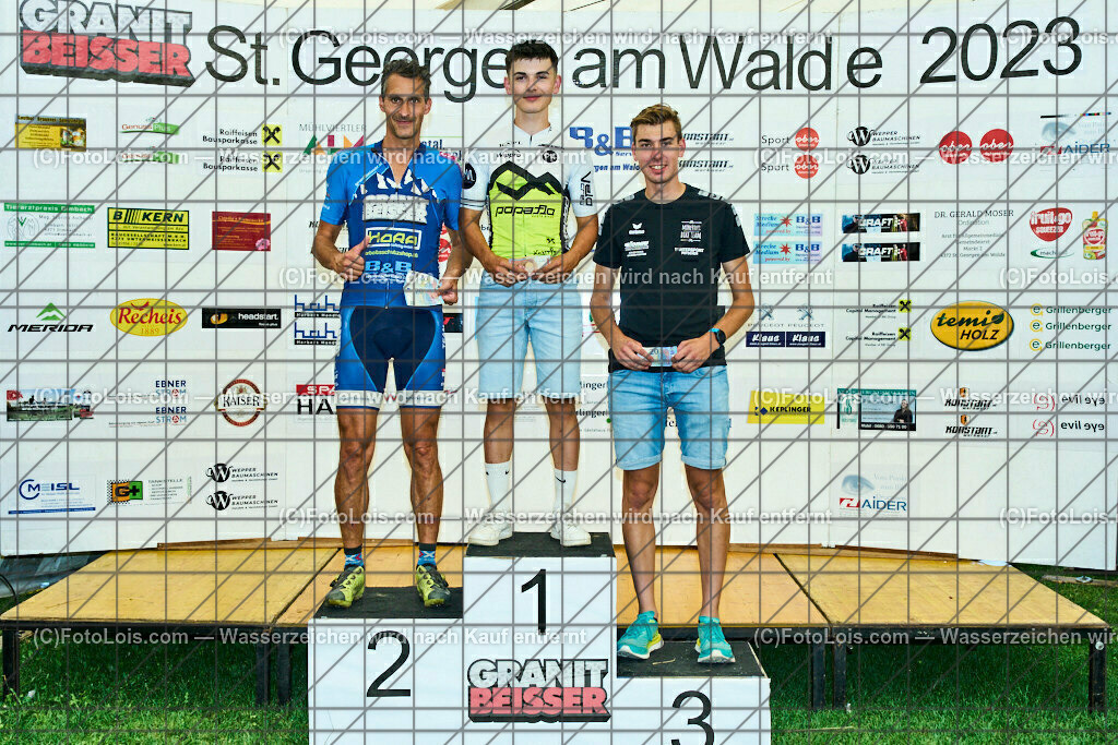 ALP8003_XXIX_GRANITBEISSER_Siegerehrung | (C)FotoLois.com, Alois Spandl, 29. GRANITBEISSER - Mountainbike-Marathon in St. Georgen am Walde, Start/Ziel/Siegerehrung, Sa 2. September 2023.