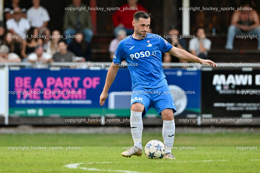 KAC 1909 vs. SAK | #8 Mario Antunovic SAK, KAC 1909 vs. SAK, KAC 1909 vs. SAK am 06.09.2024 in Klagenfurt (Sportplatz KAC), Austria, (Photo by Bernd Stefan)