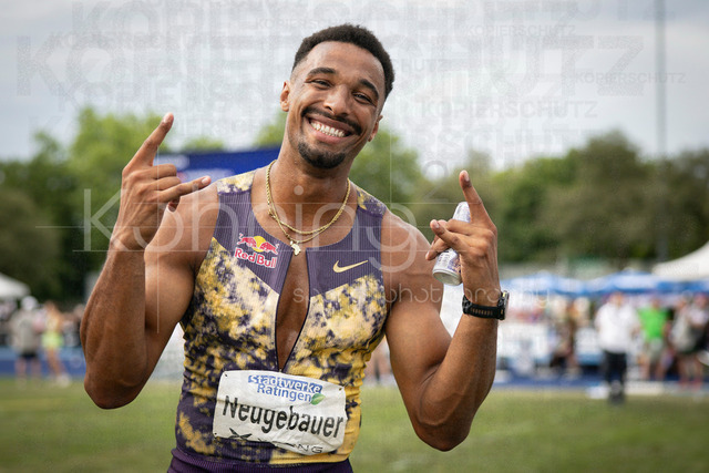Multisport Event; Ratingen, 28.06.2026 | RATINGEN, GERMANY - JUNE 28, 2026 : Leo Neugebauer (GER / Germany), overall decathlon winner with 8573 pts. during the Multisport Event at Stadion Ratingen on June 28, 2026 in Ratingen, Germany.