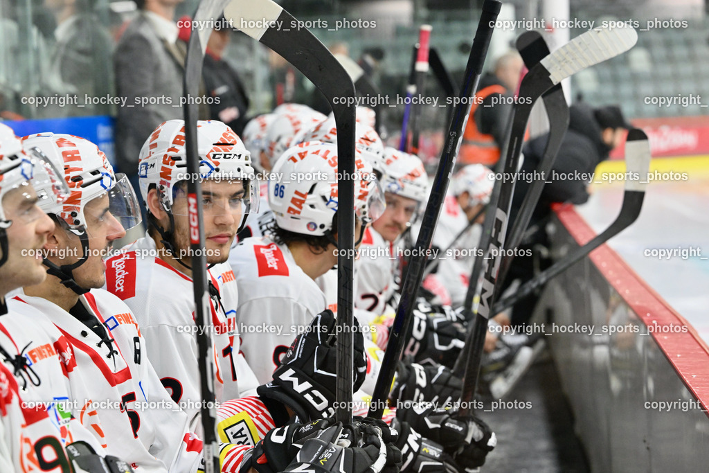 EC KAC Future Team vs. Rittner Buam 16.11.202 | Rittner Buam Mannschaft, Spielerbank Rittner Buam 