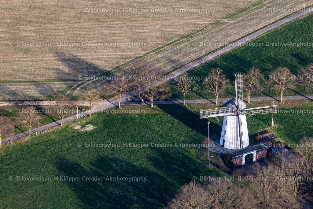 Luftbild Nettetal-8437 | Luftbild Windmühle am Feldrand " Stammenmühle " in Nettetal im Bundesland Nordrhein-Westfalen, Deutschland - Realisiert mit Pictrs.com