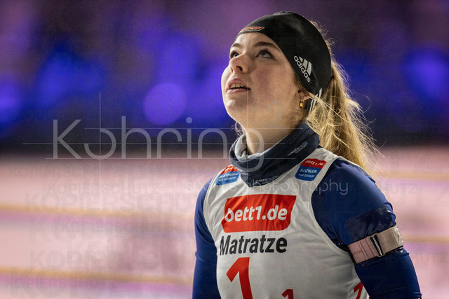 bett1.de WTC Biathlon auf Schalke, 28.12.2025 | Giovanna Nicolussi (Team Deutschland) bei der World Team Challenge (bett1.de WTC Biathlon auf Schalke) am 28.12.2025 in der Veltins-Arena in Gelsenkirchen (Deutschland). 