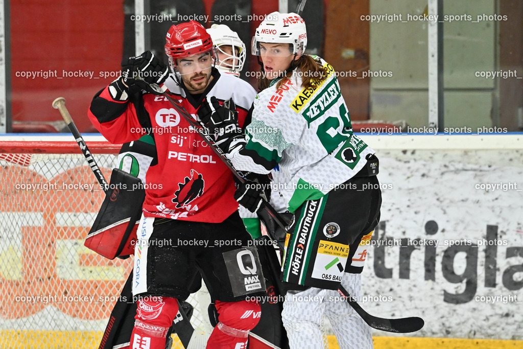 HDD Jesenice vs. EC Bregenzerwald 30.9.2022 | #97 Ulamec Luka, #66 Metzler Manuel