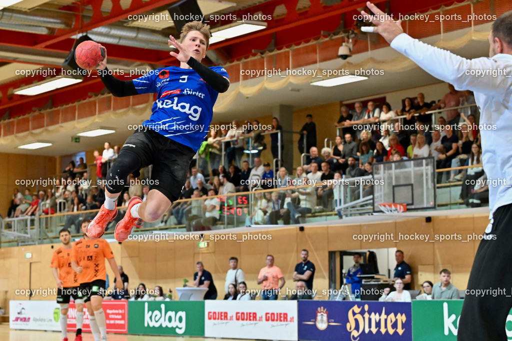 SC Ferlach vs. HSG Holding Graz | #9 SAGER Nico SC Ferlach,SC Ferlach vs. HSG Holding Graz, SC Ferlach vs. HSG Holding Graz am 24.05.2025 in Ferlach (Ballspielhalle Ferlach), Austria, (Photo by Bernd Stefan)