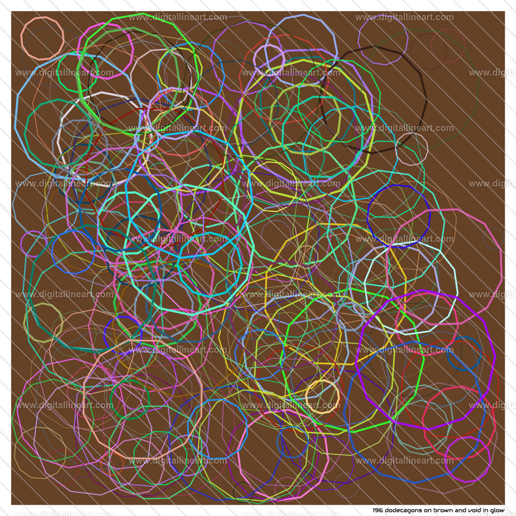 196-dodecagons-brown-and-void-in-glow | digitallineart - Realisiert mit Pictrs.com