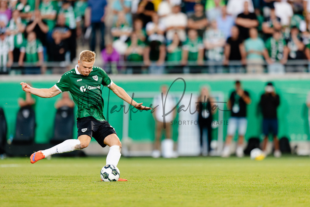 DFB-Pokal 2025/2026, 1. Runde: SC Preußen Münster - Hertha BSC Berlin | Münster, 18.08.2025: DFB-Pokal 2025/2026, 1. Runde, SC Preußen Münster gegen Hertha BSC Berlin im LVM-Preußenstadion in Münster.(Foto: sportfotografie.ms | Markus Paletta) - Realisiert mit Pictrs.com
