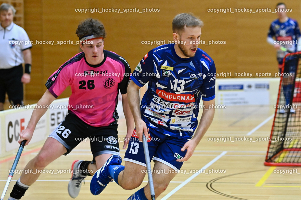 VSV Unihockey vs. Wiener Floorball Verein 7.1.2023 | #26 Alexander Hanschur, #13 Martin Krametter