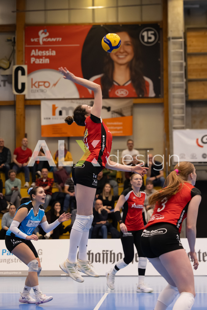 Volleyball I Frauen I Saison 2025-2026 I Volleyball NLA | Women I Round 16 I VC Kanti Schaffhausen - Viteos NUC I 31.01.2026 | 14 Josipa Marković (HR) (VC Kanti Schaffhausen) – Aussen - Realisiert mit Pictrs.com