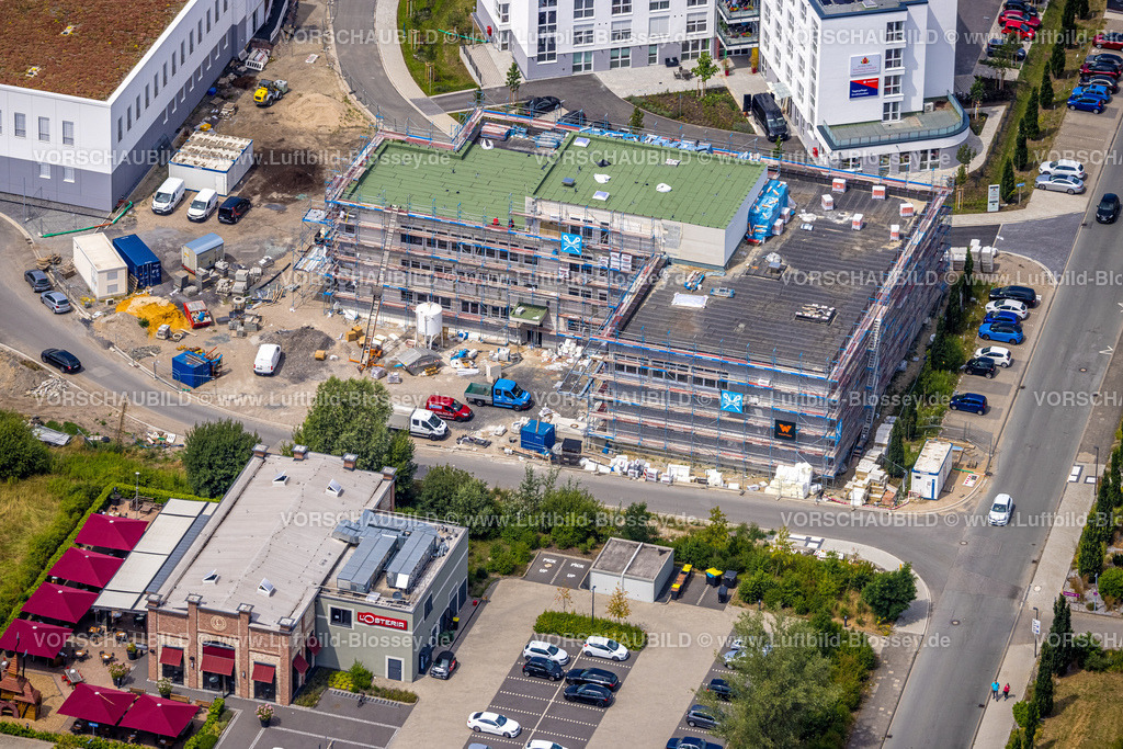 Castrop-Rauxel220706587 | Luftbild, Baustelle Evangelisches Krankenhaus Gesundheitscampus, Grutholzallee und B235, Rauxel, Castrop-Rauxel, Ruhrgebiet, Nordrhein-Westfalen, Deutschland