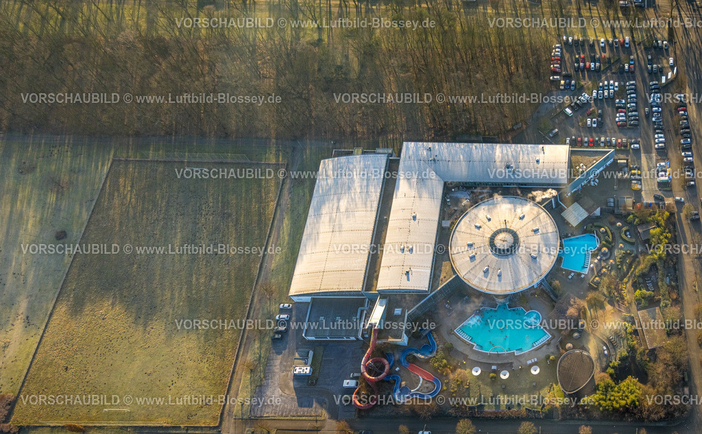 Hamm250200671Osten | Luftbild, Maximare Erlebnisbad mit Innen- und Außenschwimmbecken, Rutschen, Aqua-Fitness-Angeboten, Saunen und Anwendungen, Osten, Hamm, Ruhrgebiet, Nordrhein-Westfalen, Deutschland