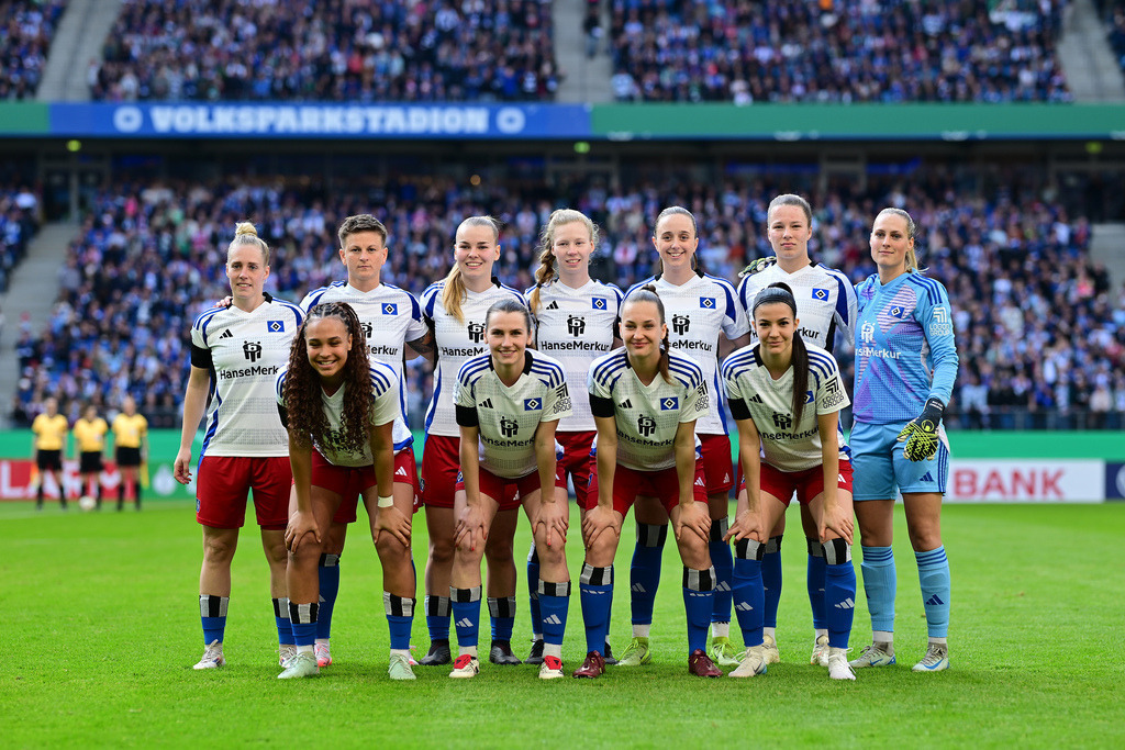 Fußball I Frauen I Saison 2024-2025 I DFB-Pokal I Halbfinale I Hamburger SV - SV Werder Bremen | Hamburger SV Frauen  - Realisiert mit Pictrs.com