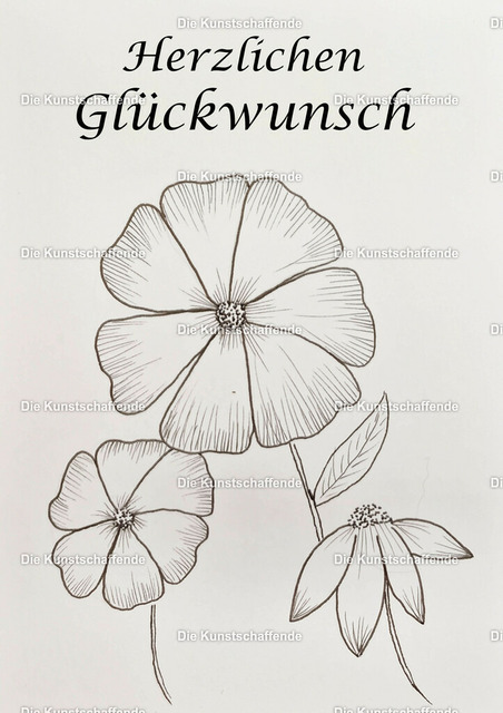 The ArtCreator--3 | Kunstdruck von handgemalter Postkarte. | Art print from hand painted postcard. - Realisiert mit Pictrs.com