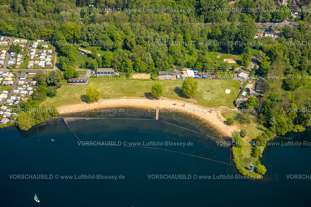 Duesseldorf240501227UnterbacherSee | Luftbild, Freizeitgestaltung am Unterbacher See, Strandbad Nord, Unterbach, Düsseldorf, Rheinland, Nordrhein-Westfalen, Deutschland