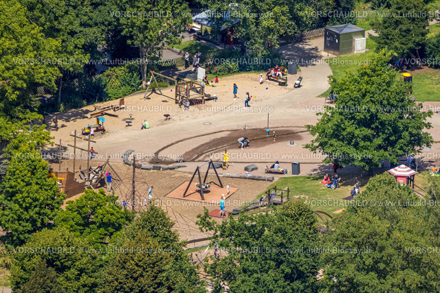 Velbert220803259 | Luftbild, Spielplatz im Herminghauspark, Velbert, Ruhrgebiet, Nordrhein-Westfalen, Deutschland