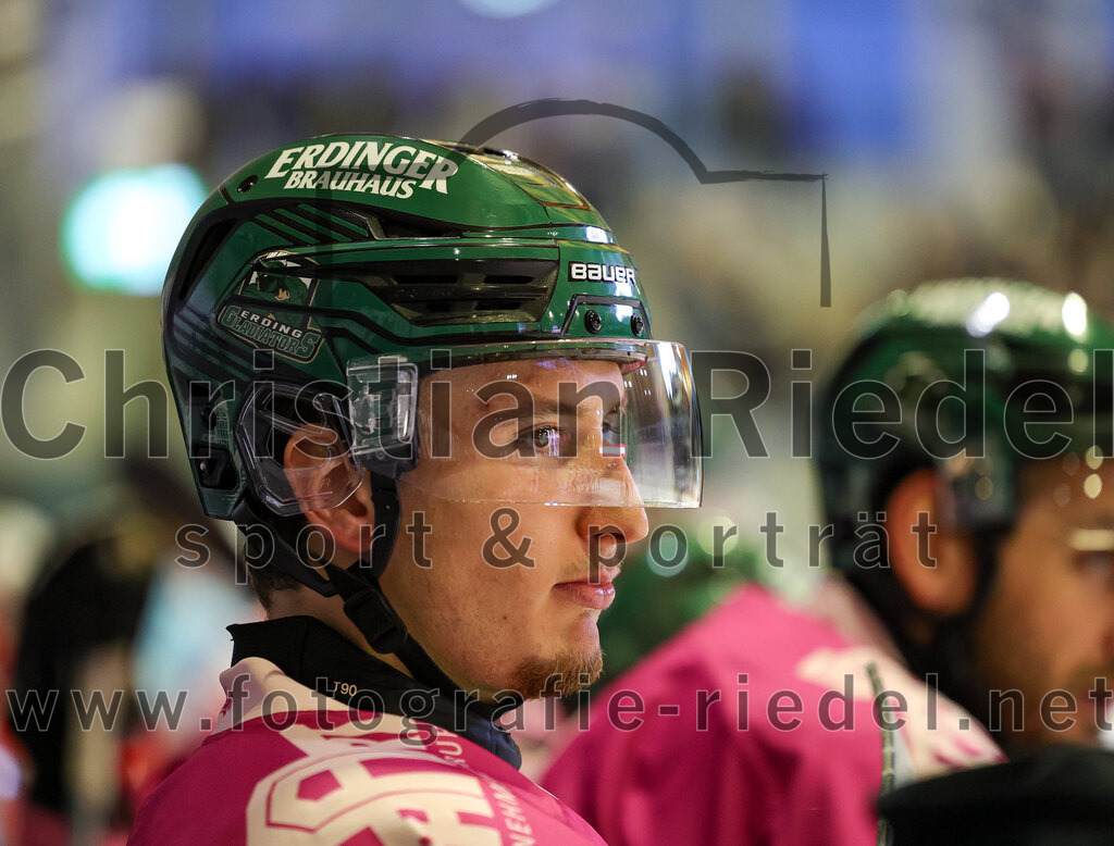 2025-10-05_086_TSV_Erding_gegen_Heilbronner_Falken | Erding, Deutschland, 05.10.2025:Eishockey, Oberliga Süd 2025 / 2026, 6. Spieltag, TSV Erding gegen Heilbronner Falken, Endergebnis: 3:1Foto: Christian Riedel / fotografie-riedel.net