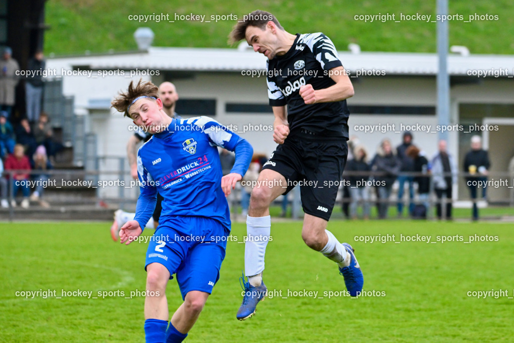 MSC Magdalen vs. SV Wernberg | #2 Samuel Hofer SV Wernberg, #13 Marc Lenuweit MSC Magdalen, MSC Magdalen vs. SV Wernberg, MSC Magdalen vs. SV Wernberg am 10.11.2024 in Magdalen (Sportplatz Magdalen), Austria, (Photo by Bernd Stefan)