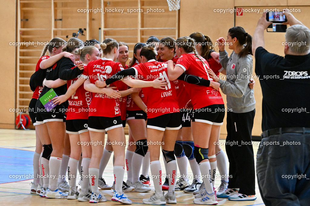 SC Ferlach Damen vs. WAT Atzgersdorf 18.5.2023 | Jubel WAT Atzgersdorf Mannschaft