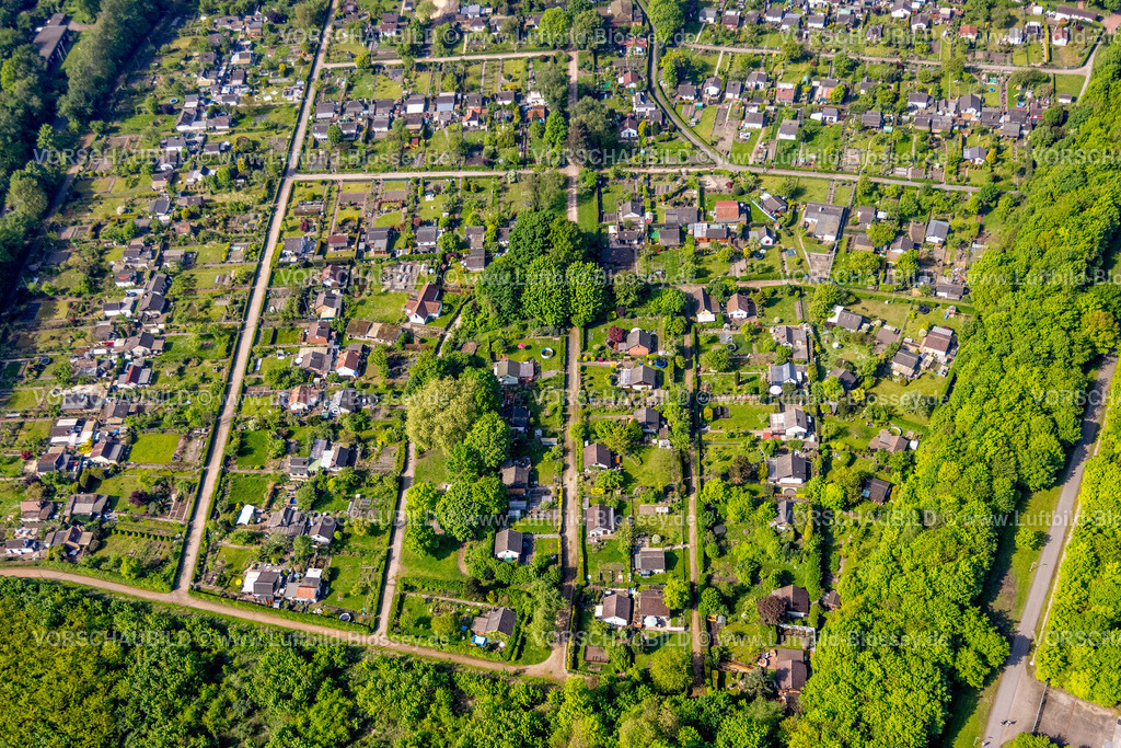 Herne240500045 | Luftbild, Kleingartenverein KGV Herne Horsthausen mit Grünflächen, Horsthausen, Herne, Ruhrgebiet, Nordrhein-Westfalen, Deutschland