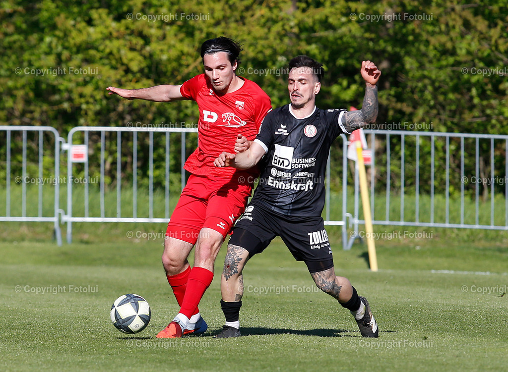 A_LUI_25042026_19 | SPORT,FUSSBALL LT1 OOE LIGA 25.04.2026  ASKOE OEDT 1B-VORWAERTS STEYR  IM BILD: TUNAHAN SAHAN (OEDT1B) UND (STEYR) FOTO:FOTOLUI