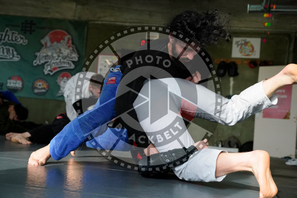 20240413PBB6865 | Fighters compete during the Grapplethon 24hours of rolling for a reason in Hamburg, Germany, on April 13, 2024.