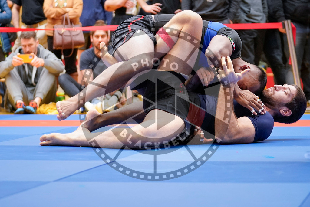 20240203PBB08111 | Fighters compete during the Brazilian Jiu-Jitsu Championship of the AJP Tour in Maintal by Frankfurt am Main, Germany, on February 2, 2024.