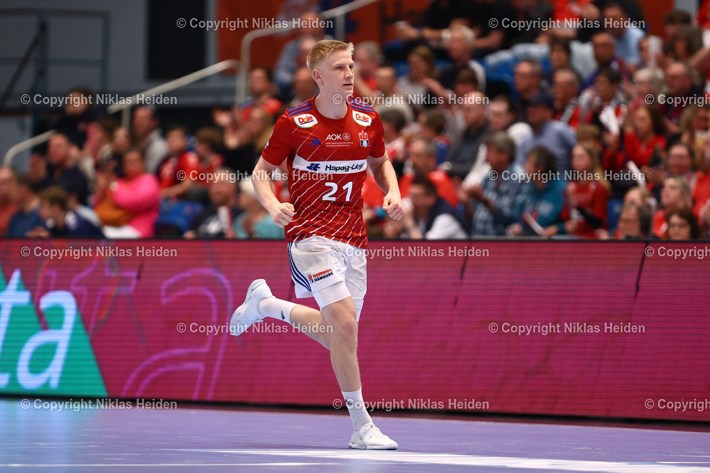 NH_HandballSportVereinHamburg_1VfLPotsdam_HandballBundesliga_03042025 | #21 Frederik Bo Andersen (HSV Hamburg)Handball I Herren I Bundesliga (Daikin HBL) I Saison 2024-2025 I 25. Spieltag I HSV Hamburg - 1. VfL Potsdam I 03.04.2025 I Sporthalle Hamburg