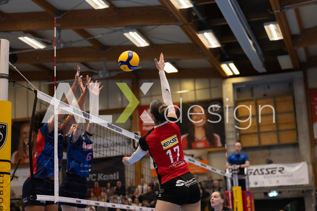 Volleyball I Frauen I Saison 2025-2026 I Volleyball NLA | Women I 1/2 Finals I  VC Kanti Schaffhausen - Sm'Aesch Pfeffingen I 22.03.2026 | 17 Leana Zuvic (CH) (VC Kanti Schaffhausen) - Aussen - Realisiert mit Pictrs.com
