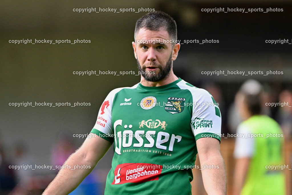 WSG Radenthein vs. SV Rapid Lienz | #18 Uros Palibrk Rapid Lienz, WSG Radenthein vs. SV Rapid Lienz, WSG Radenthein vs. SV Rapid Lienz am 30.08.2025 in Radenthein (Sportplatz Radenthein), Austria, (Photo by Bernd Stefan)