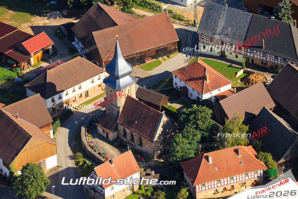 Luftbild von Motschenbach Mainleus - Luftaufnahme wurde 2012 von https://frankenair.de mittels Flugzeug (keine Drohne) erstellt - die Geschenkidee
