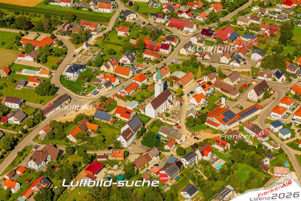 Luftaufnahme von  Rettenbach - Die Luftaufnahme wurde 2025 vom UL-Flugzeug heraus erstellt ( keine Drohne ) - Hochauflösende Luftaufnahme - für professionelle Ausdrucke geeignet. Die Geschenkidee !Mit Lizenz und Bildrechte bestellbar
