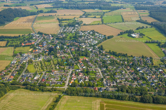 Froendenberg230901582 | Luftbild, Ortsansicht Ortsteil Frömern, Fröndenberg, Ruhrgebiet, Nordrhein-Westfalen, Deutschland
