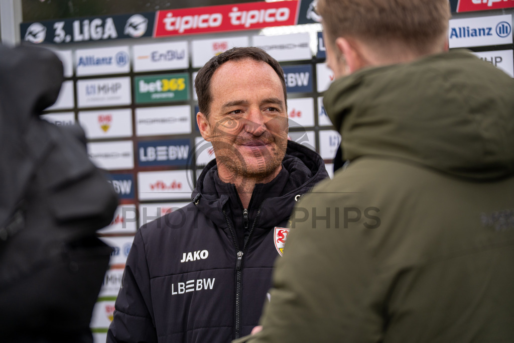 VfB Stuttgart II vs. TSG Hoffenheim II, Fussball, 3. Liga, 26. Spieltag, 15.03.2026 | Nico Willig (Trainer VfB Stuttgart II),VfB Stuttgart II vs. TSG Hoffenheim II, Fussball, 3. Liga, 26. Spieltag, 15.03.2026Foto: photosbyphips/Philip Ziegler