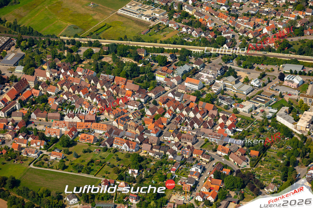 Das Luftbild zeigt :  Illingen - Die Luftaufnahme wurde 2024 vom UL-Flugzeug aus erstellt ( keine Drohne ) - Hochauflösende Luftaufnahme - Für grossformatige Ausdrucke geeignet. Die Geschenkidee !Mit Lizenz und Bildrechte bestellbar