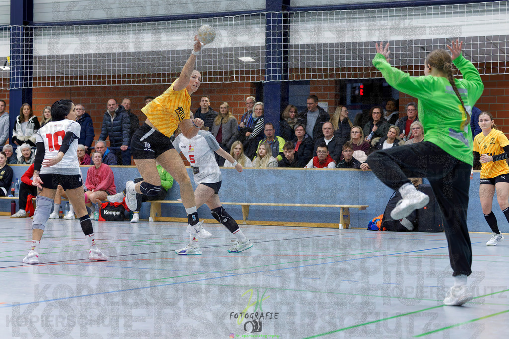 Frauen Oberliga Mitte (HHV); HSG Eibelshausen/Ewersbach - HSG Wettenberg II | Frauen Oberliga Mitte (HHV); HSG Eibelshausen/Ewersbach - HSG Wettenberg II am 13.12.2025 in Steinbrücken (Sporthalle am Hammerweiher)Photo © 2025 - Jörg Heinrich - Realisiert mit Pictrs.com