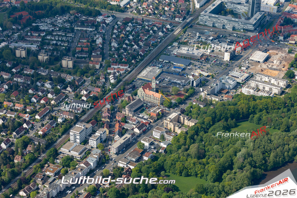aktuelles Luftbild von Moegeldorf Nuernberg  - Luftaufnahme wurde 2019 von https://frankenair.de mittels Flugzeug (keine Drohne) erstellt.
