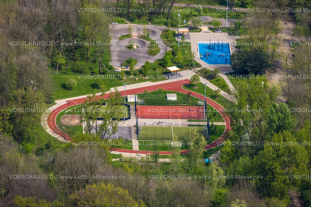 Oberhausen240401691 | Luftbild, Revierpark Vonderort mit Bewegungshügel Sportanlagen und Solebad, im Stadtwald Osterfeld, Bottroper Straße, Osterfeld, Oberhausen, Ruhrgebiet, Nordrhein-Westfalen, Deutschland