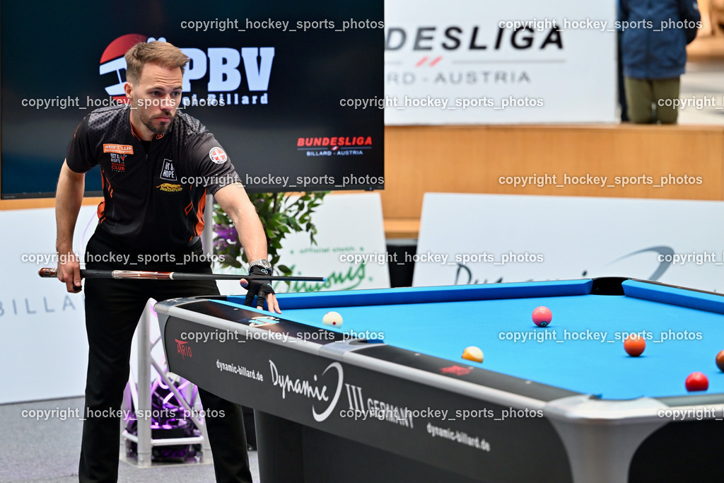 Pool Billard Bundesliga 2025 im ATRIO | Albin Ouschan, Pool Billard Bundesliga 2025 im ATRIO, Pool Billard Bundesliga 2025 im ATRIO am 29.03.2025 in Villach (Atrio), Austria, (Photo by Bernd Stefan)