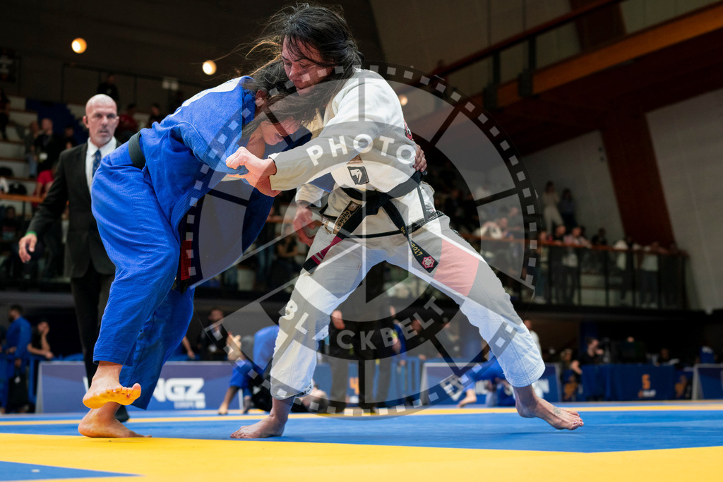 20240126PBB1925 | Fighters compete during the Brazilian Jiu-Jitsu European Championship of the IBJJF in Paris, France, on January 26, 2024.